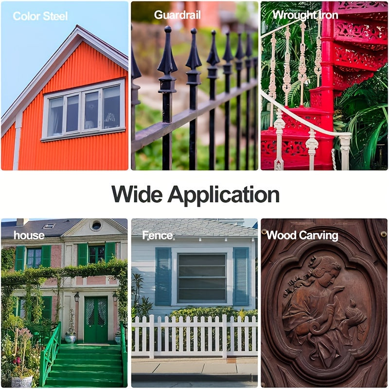 4-Nozzle Cordless Paint Sprayer Kit - Compatible with Milwaukee M18 18V Battery, Airless Electric HVLP Spray Gun for House Painting, Home Interior and Exterior, Wood, Walls, Furniture, Fence, and Door - Tool Only, Battery Not