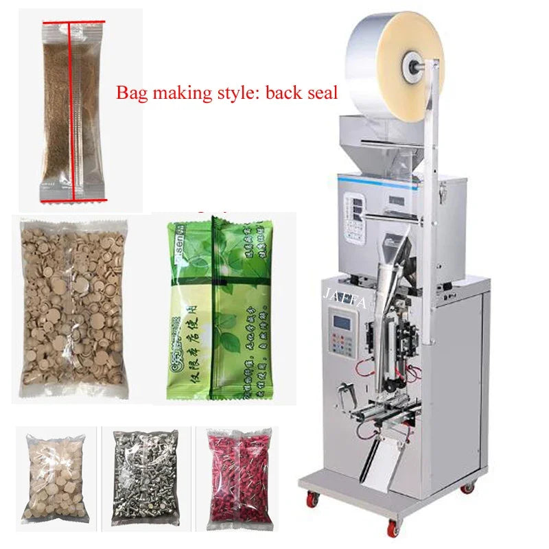 Back sealed Small Wrapping Machinetea Powder Food 50-100g Coffee Bag Sugar Powder Bag Packaging Machine