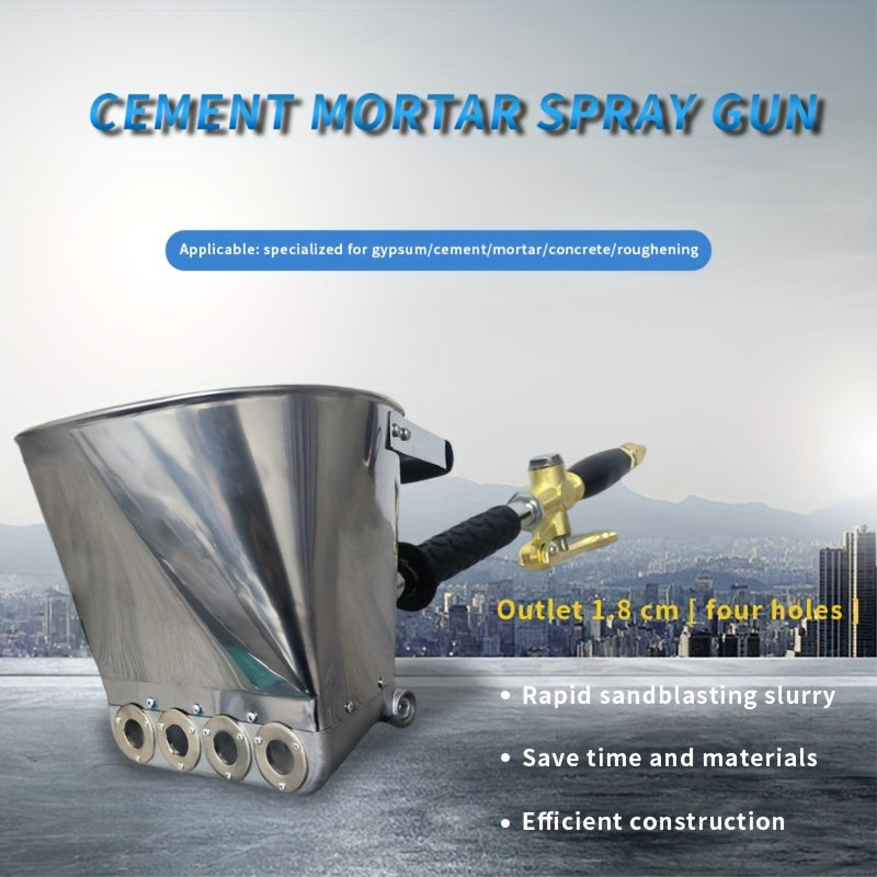 Pulp Spray Gun Wall Ash Shovel Cement Sprayer Gun Wipe Wall Paint Concrete Sprayer Tool