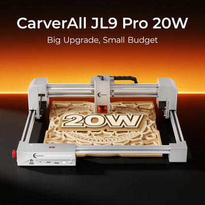 Carverall JL9Pro Diode 20W Laser Engraver 300x300mm Compact Desktop Laser Cutting Machine for DIY Craft And Small Business