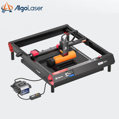 AlgoLaser Alpha MK2 22W Laser Engraver Cutting Machine Cutter With Laser Engraver Accessorie Honeycomb Panel and Rotary Roller