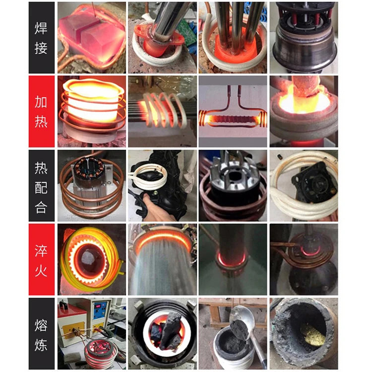 15KW Induction Heater Induction Heating Machine  Metal Smelting Furnace High Frequency Welding Metal Quenching Equipment
