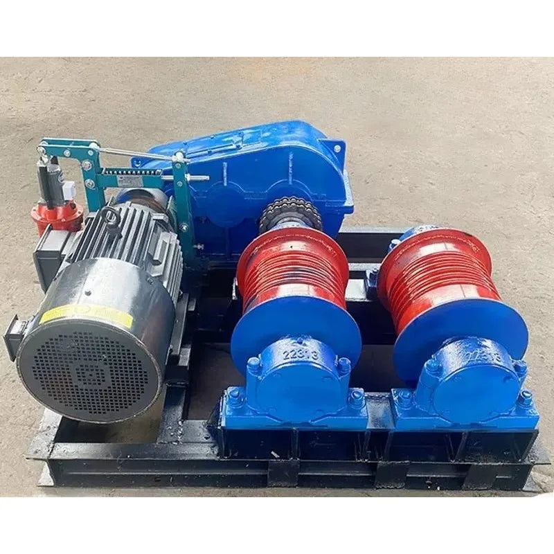 Customized Reciprocating Winch Factory Reciprocating Traction Winch Rail Transport Large Double Drum Friction Winch
