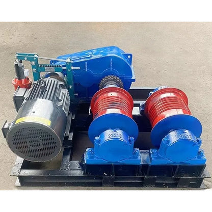 Customized Reciprocating Winch Factory Reciprocating Traction Winch Rail Transport Large Double Drum Friction Winch