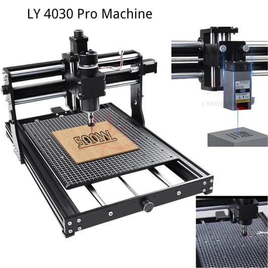 LY 4030 Pro Engraving and Cutting Machine 500W Spindle for Wood, Acrylic Stainless Steel  with Offline Controller Laser Support
