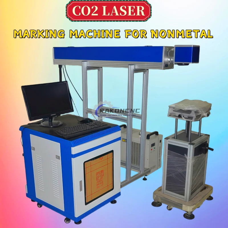 High Speed 80W High Quality CO2 Laser Marking Marker Machine for Leather Paper Plastic Glass Ceramic Acrylic Laser Engraving