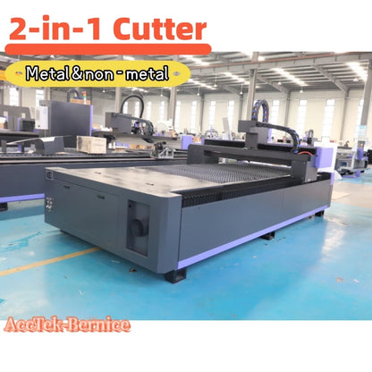 2025 Multi-functional Fiber Laser Cutting Machine for SS CS AL 2kw 3kw Water-cooled Reci 150w 180w Co2 Laser Cutter Acrylic Cut