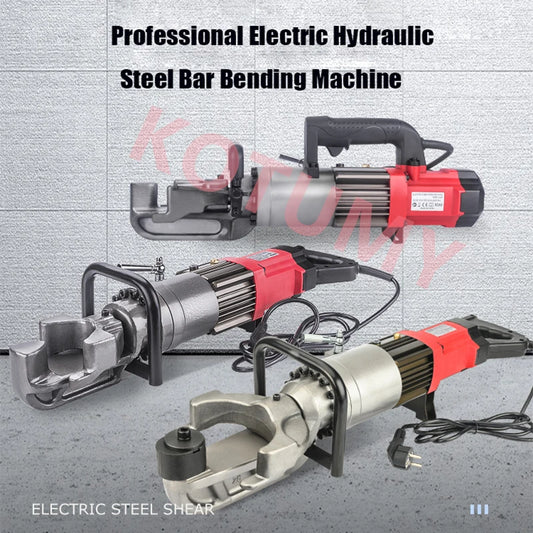 Portable Electric Steel Bending Machine Rebar Bender Hydraulic Steel Bar Bending Machine 220V/110V 4-16mm/4-22mm