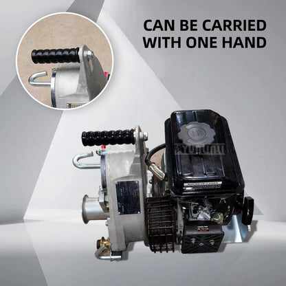 700kg  Portable Winch Puller | Hand-Carry Diesel Winch Machine for Cable Pulling & Lifting