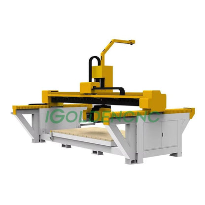 Large Bridge Saw 5 Axis Stone Cutter Cnc Marble Stone Cnc Router Engrave Machine For Sale