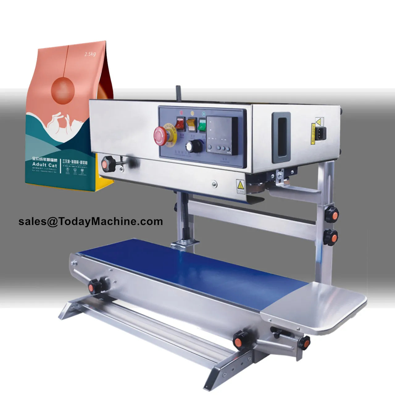Automatic Printing Sealing Machine Continuous Band Sealer for Tea Food Plastic Bags Foil Paper Film Cartons