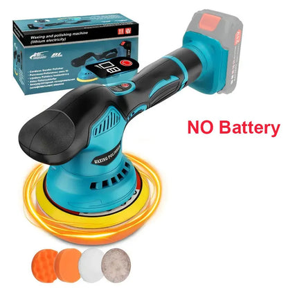 Cordless Car Polisher 8 Gears Digital Display Electric Polisher Auto Car Waxing Polishing Machine For Makit 18V No Battery