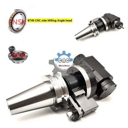 Machining center BT40-90 degree angle head side milling cutter handle BT40-AG ER20 25 32 40 right angle milling head