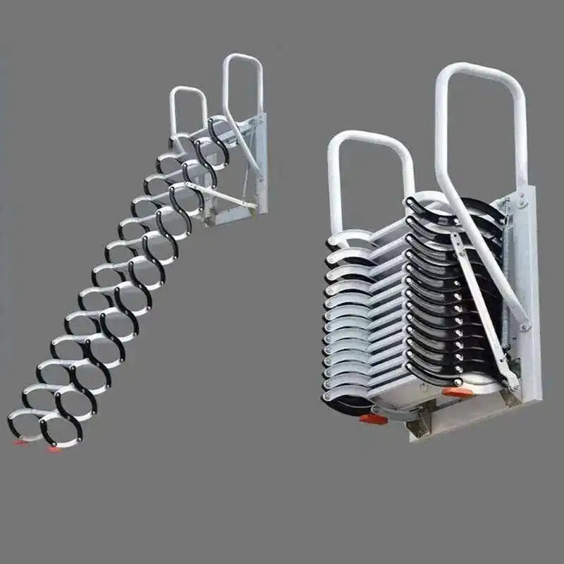 Invisible Folding Ladders Outdoor Wall-mounted Ladders Attic Retractable Stairs Home Lifting Indoor and Simple Stretching Stairs