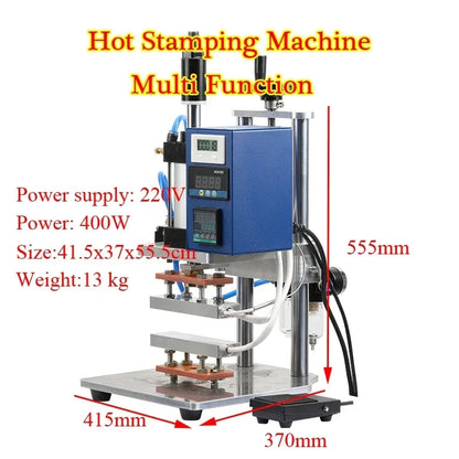LY Plastic Film Bag Sealing Wrapping Machine, Heat Press, Multi Function Hot Stamping Machine, Branding Marking Machine, New