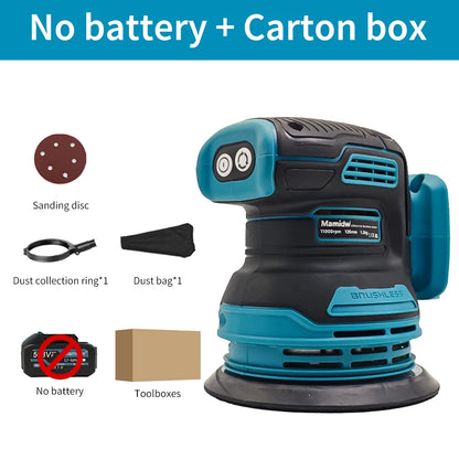 Brushless Sander Disc 8000rpm For DEWALT/Makita/Milwaukee Battery Pin Cordless Woodworking Sanding Putty Polishing Power Tool ﻿