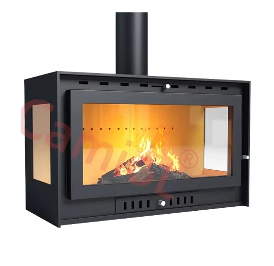 Compact Freestanding Indoor Wood Fireplace