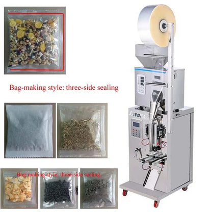Back sealed Small Wrapping Machinetea Powder Food 50-100g Coffee Bag Sugar Powder Bag Packaging Machine