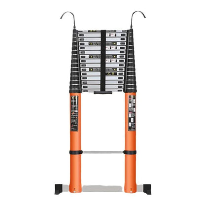 Aluminum Telescopic Ladder 5M 6M 8M Portable Straight Design with Hook Wheel for Engineering and Household Use