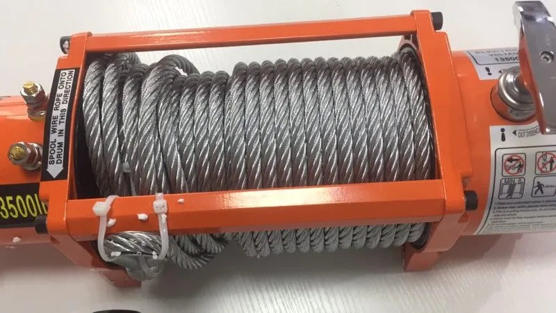 ENJOIN 12v/24v Electric Winch 6124KG 13500LBS 4x4 Winch Rope with Remote Control for ATV UTV Off-Road Recovery