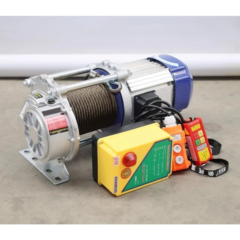 2/3 Ton Wireless Remote Control Crane Winch Cable Pull Line 220v Hoist 380v Electric Hoist