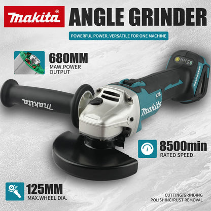 Makita DGA406 100/125mm 18v power tools Grinder Tool Wireless Power Tools Electric Grinder Angle Grinder Brushless Sander Angle