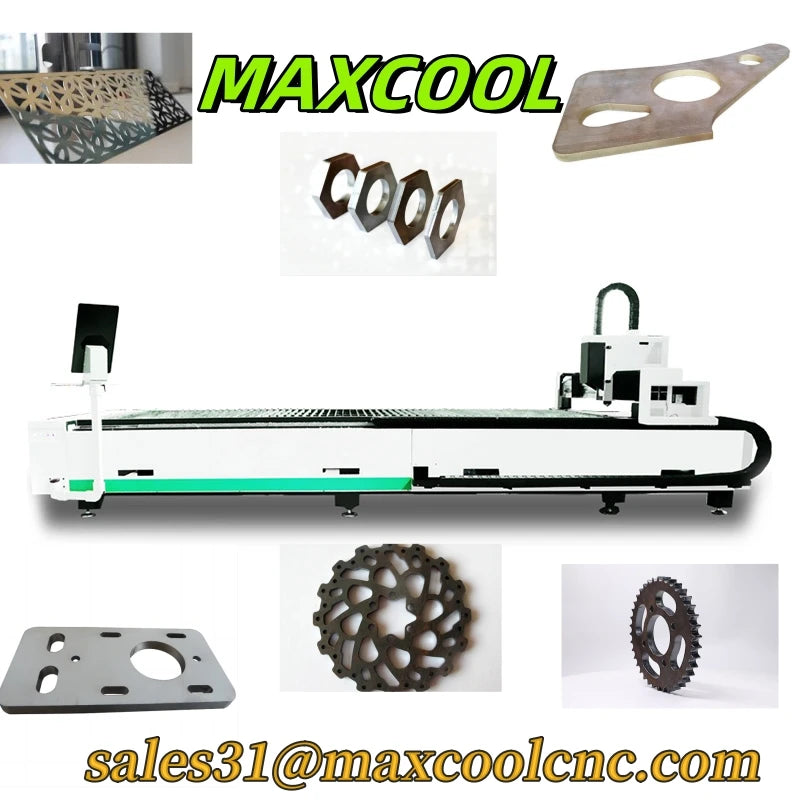 Maxcool New Fiber Laser Metal Sheet Cutting Machine Advertising Letter Engraving SS CS Laser Cutter 3kw 6kw 12kw Aluminum Cut