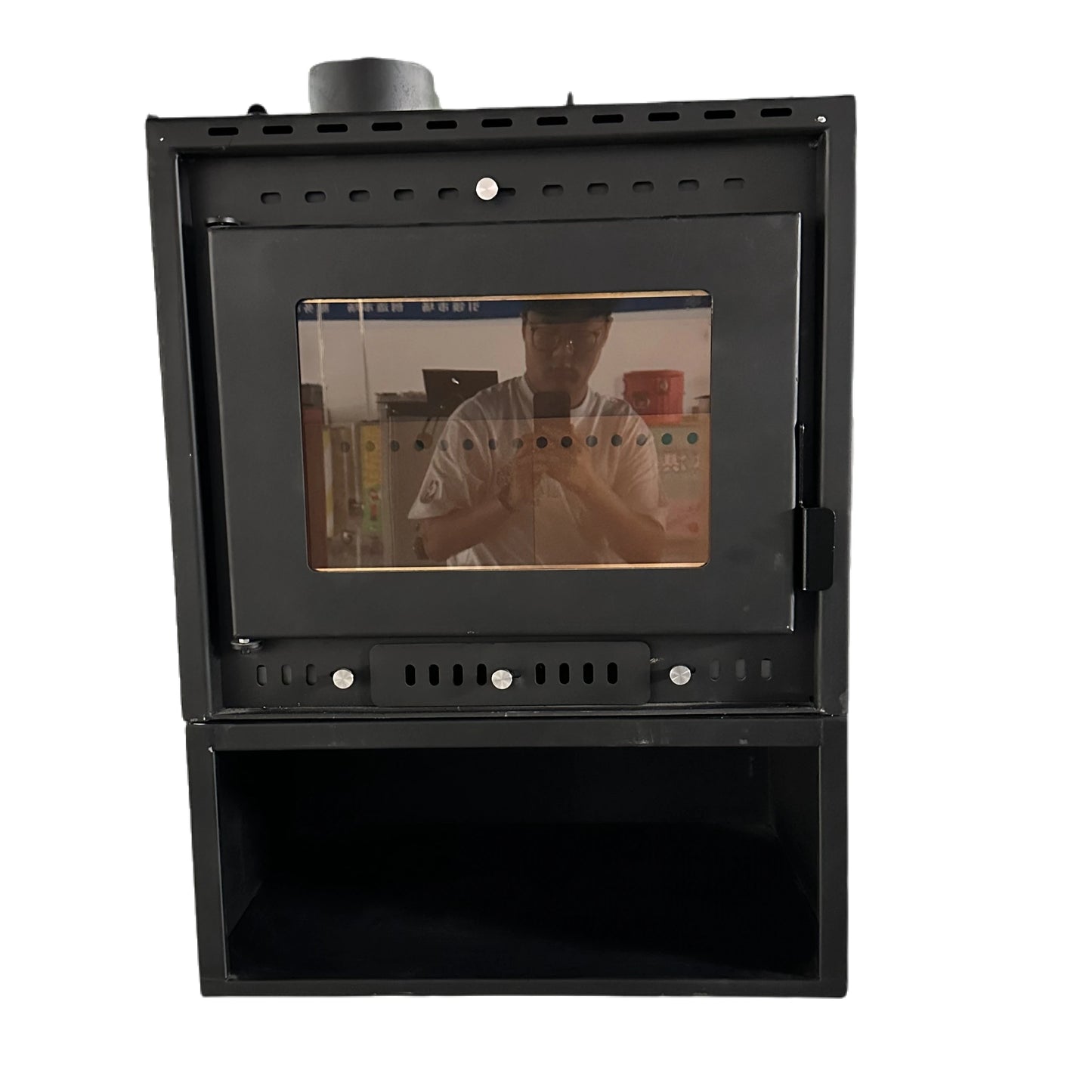 Compact Freestanding Indoor Wood Fireplace