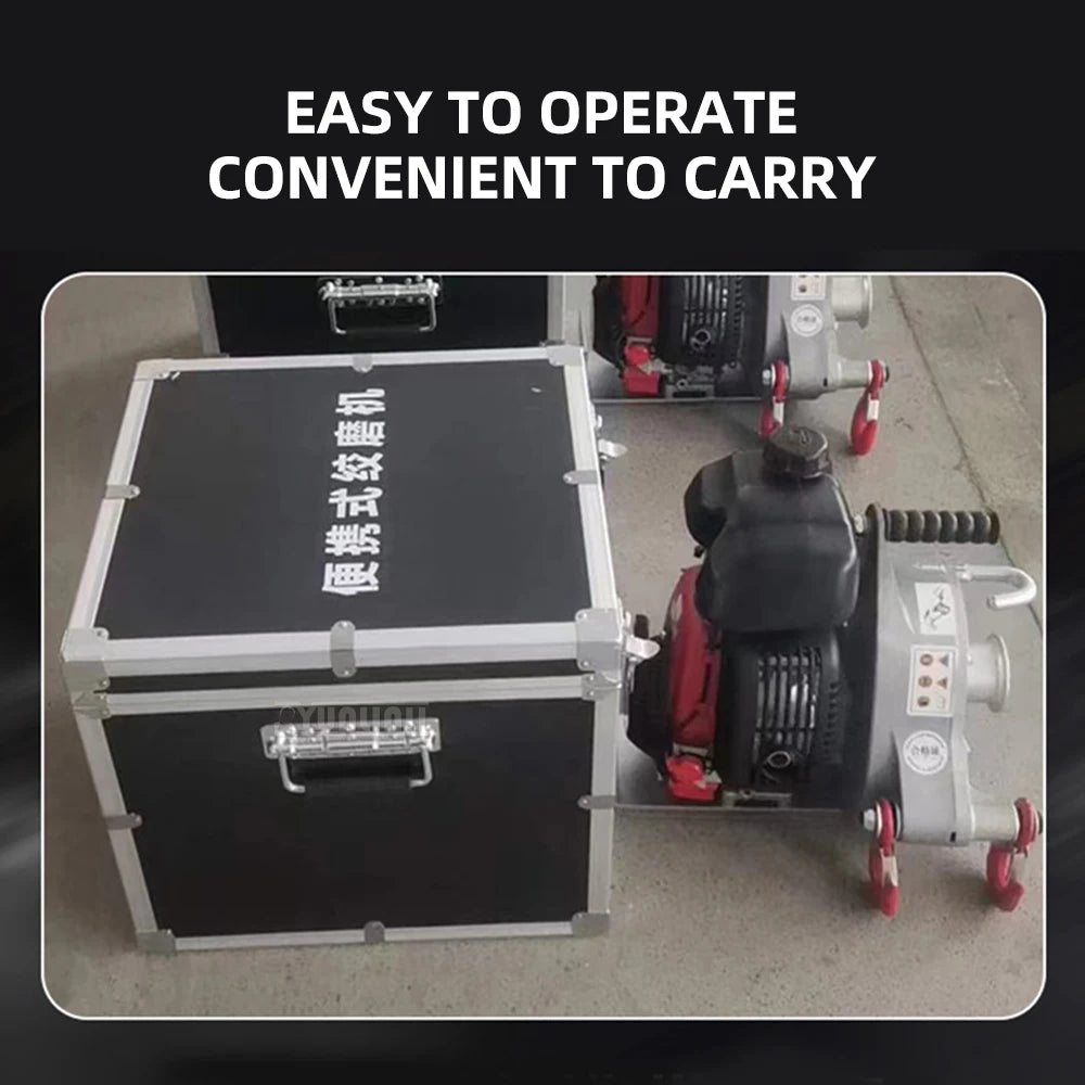 700kg  Portable Winch Puller | Hand-Carry Diesel Winch Machine for Cable Pulling & Lifting