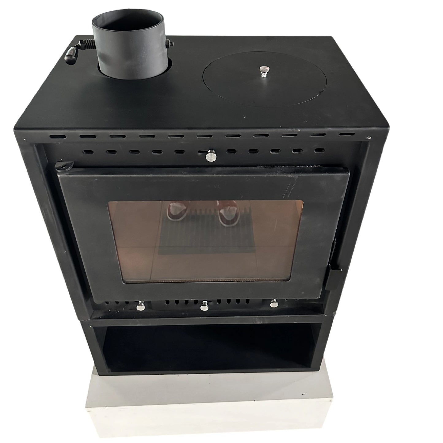 Compact Freestanding Indoor Wood Fireplace