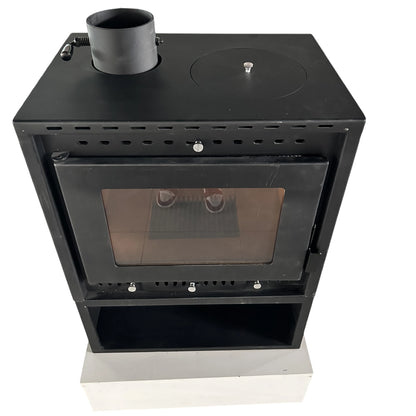 Compact Freestanding Indoor Wood Fireplace