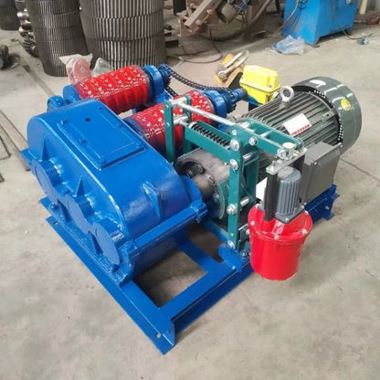 Customized Reciprocating Winch Factory Reciprocating Traction Winch Rail Transport Large Double Drum Friction Winch