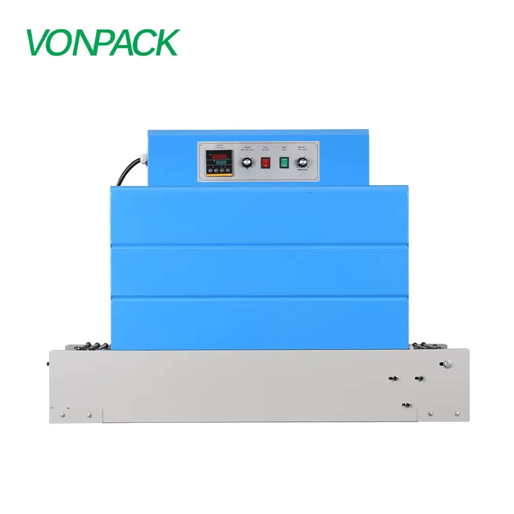 VONPACK Roller 4535 Factory Price in Stock Automatic PVC/PP/POF Film Packaging Equipment Heat Shrink Wrapping Machinery Bottle