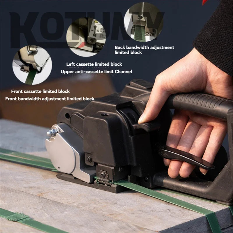 Portable Electric Baler V3 Electric Strapping Machine for 7-19mm PET/PP Hot Melt Baler with Portable Packing Tools