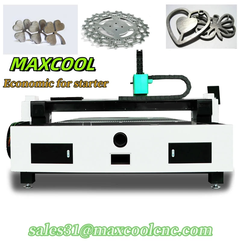 Maxcool New Fiber Laser Metal Sheet Cutting Machine Advertising Letter Engraving SS CS Laser Cutter 3kw 6kw 12kw Aluminum Cut
