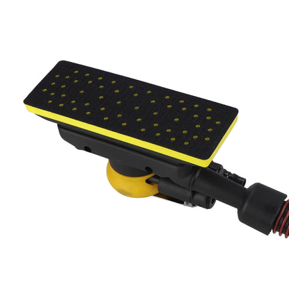 HIFESON 70x198mm Pneumatic Orbital Sander 98A Air Sander Polishing Vacuum Rectangular Sanding Machine For Metal Car Polishing