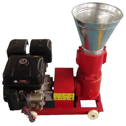 High Productivity 7.5hp Gas-oline Engine Wood Feed Pellet Mill with Flat Die for Home Use Farms Featuring Core Motor Component