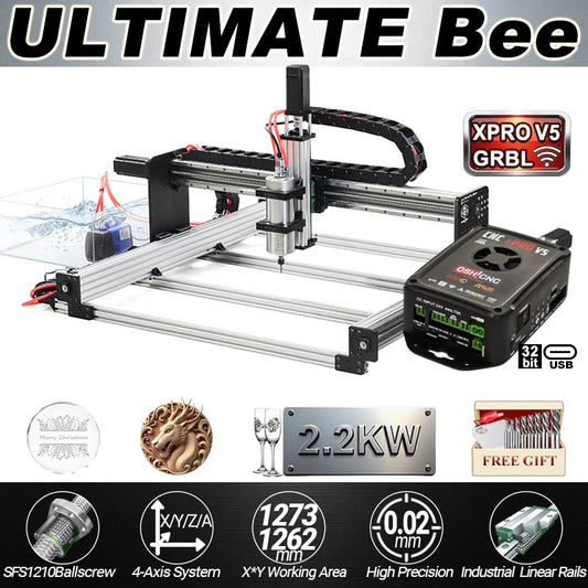 Bee 4-Axis CNC Router XPROV5 Kit
