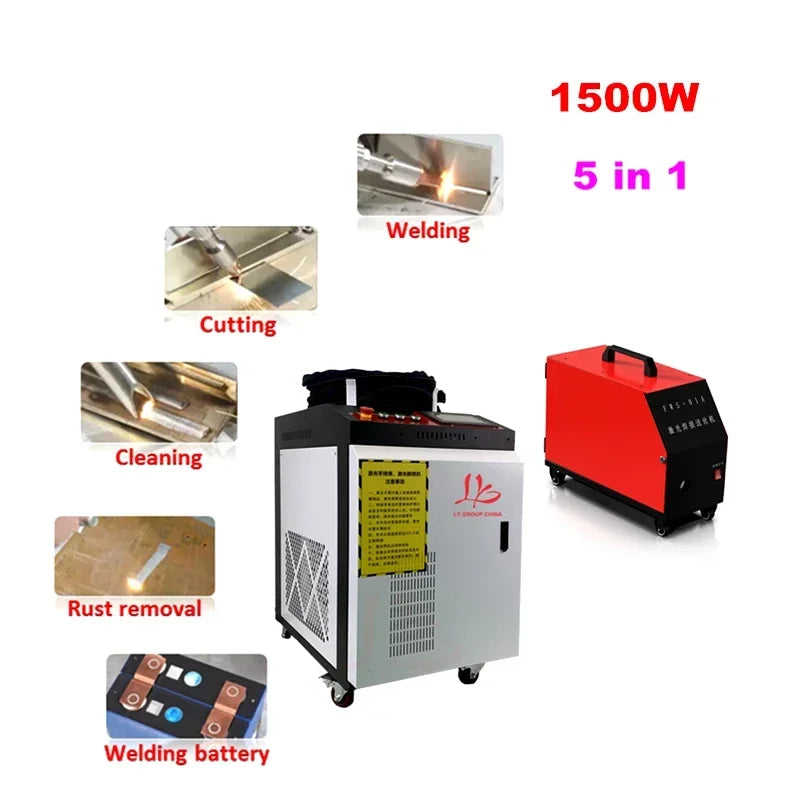 Handheld Laser Machine 5In1 Welding Cutting Cleaning Rust Removal BWT 3KW 2KW 1KW Spot Welder for Metal Steel Battery Cutter