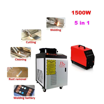 Handheld Laser Machine 5In1 Welding Cutting Cleaning Rust Removal BWT 3KW 2KW 1KW Spot Welder for Metal Steel Battery Cutter