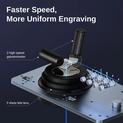 Raymoto R1 10W 20W Portable Laser Engraving Machine Easy to Use Fast Engraving Speed Multi Material Compact DIY Laser Engraver