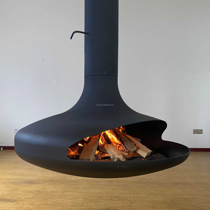 Modern Iron Wood Burning Hanging Stove