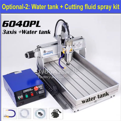 CNC Router Wood Working Engraver PCB Acrylic Metal Engraving Cutting Machine 6040PL 3 Axis 4 Axis 1.5KW 2.2KW Engraver Cutter