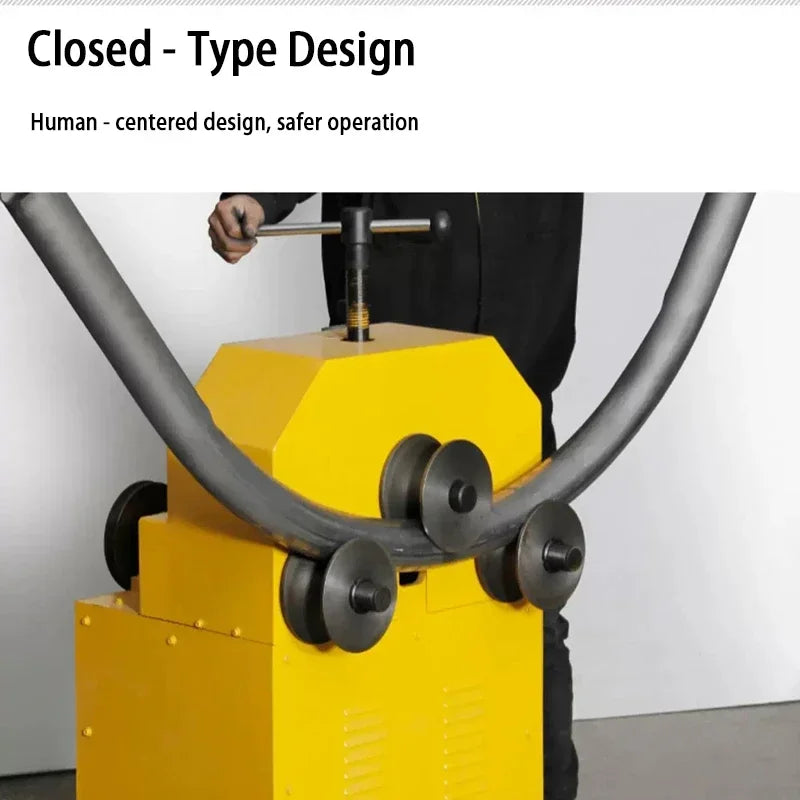 Rolling 360 Degrees Hydraulic Pipe Bender Electric Bending Machine 76B All-Inclusive.Bendable Round Tube and Square Tube Bending