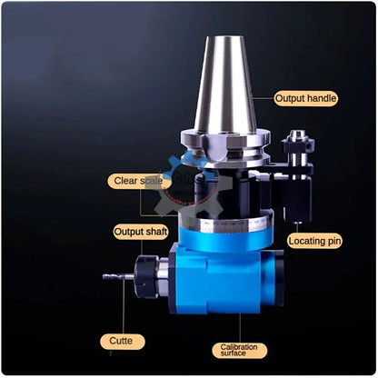 Machining center BT40-90 degree angle head side milling cutter handle BT40-AG ER20 25 32 40 right angle milling head