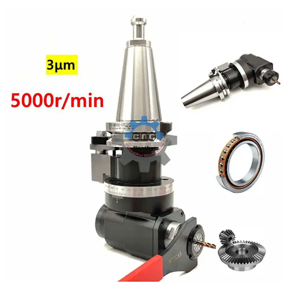 Machining center BT40-90 degree angle head side milling cutter handle BT40-AG ER20 25 32 40 right angle milling head