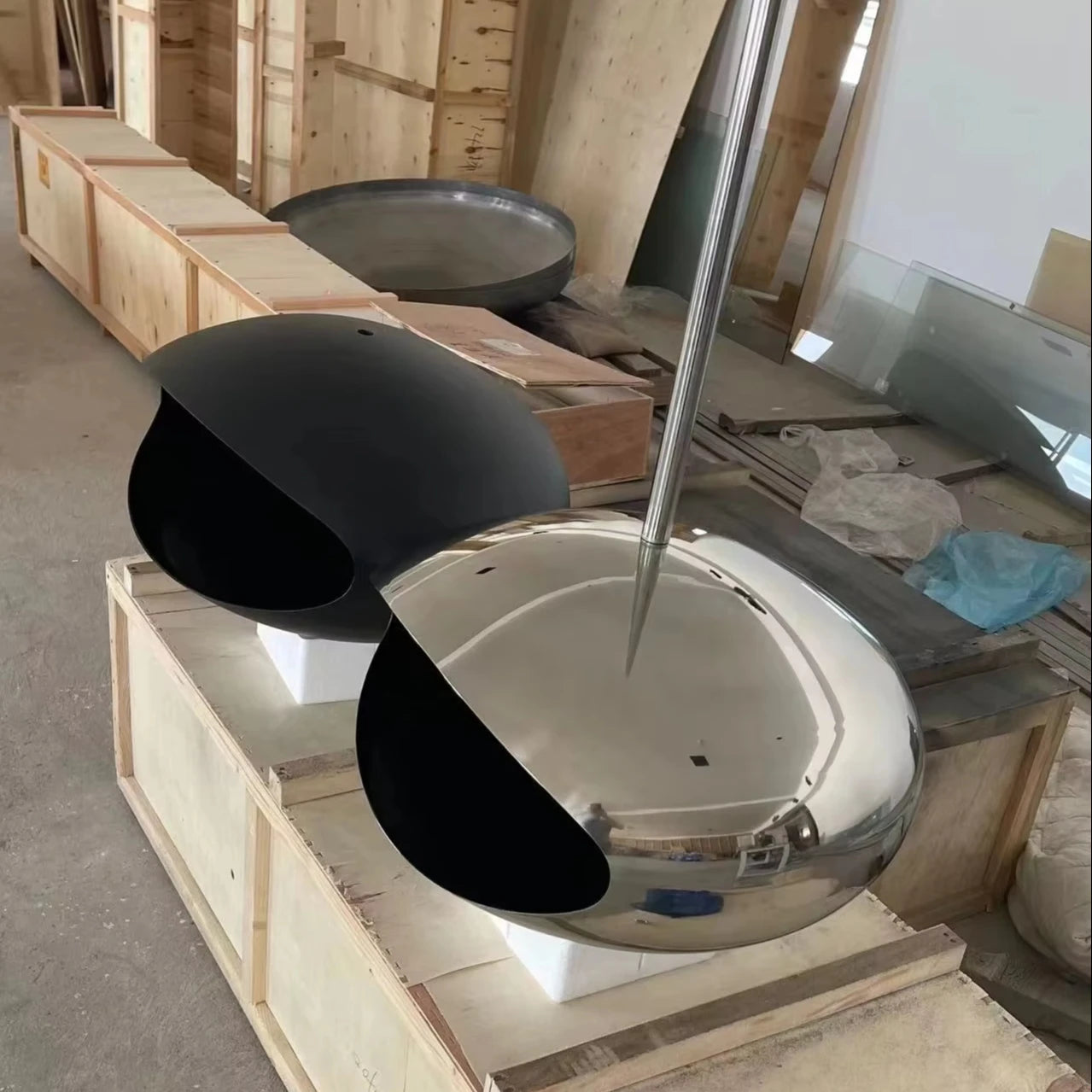 Modern Iron Wood Burning Hanging Stove