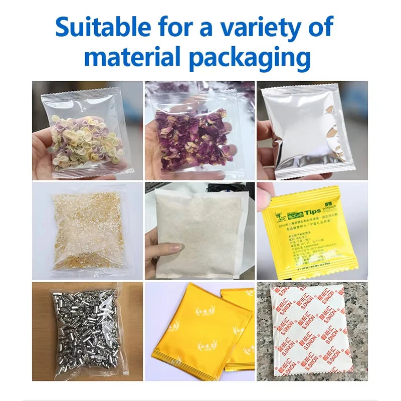 Back sealed Small Wrapping Machinetea Powder Food 50-100g Coffee Bag Sugar Powder Bag Packaging Machine