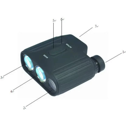 Portable Handheld Laser Rangefinder 2000m Laser Rangefinder Manufacturers with Angle Slope Measure
