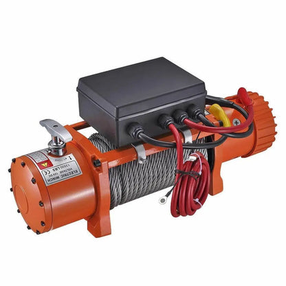 ENJOIN 12v/24v Electric Winch 6124KG 13500LBS 4x4 Winch Rope with Remote Control for ATV UTV Off-Road Recovery